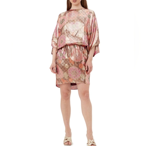 Trina Turk Manhattan Silk-Blend Dress Size M -NWOT - Picture 1 of 6